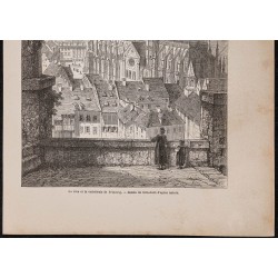 Gravure de 1867 - Fribourg-en-Brisgau (Allemagne) - 3