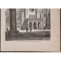 Gravure de 1867 - Cathédrale de Fribourg-en-Brisgau - 3