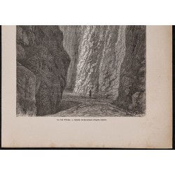 Gravure de 1867 - Höllental (Forêt noire) - 3