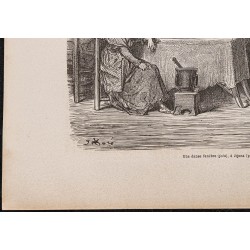 Gravure de 1867 - Danse funèbre (jota) - 4
