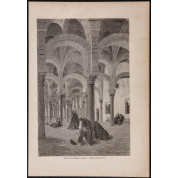 Gravure de 1867 - Mosquée cathédrale de Cordoue - 1
