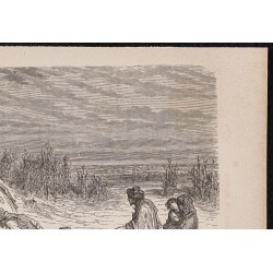Gravure de 1867 - Mendiants près d'Almuradiel - 3