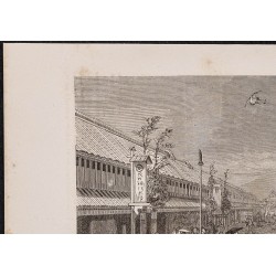 Gravure de 1867 - Les magasins de Mitsui Takatoshi - 2