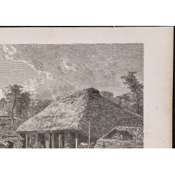 Gravure de 1867 - Habitations de pauvres artisans - 3