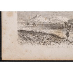 Gravure de 1865 - Lac de Tunis - 4