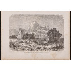 Gravure de 1865 - Temple des Eaux - 1