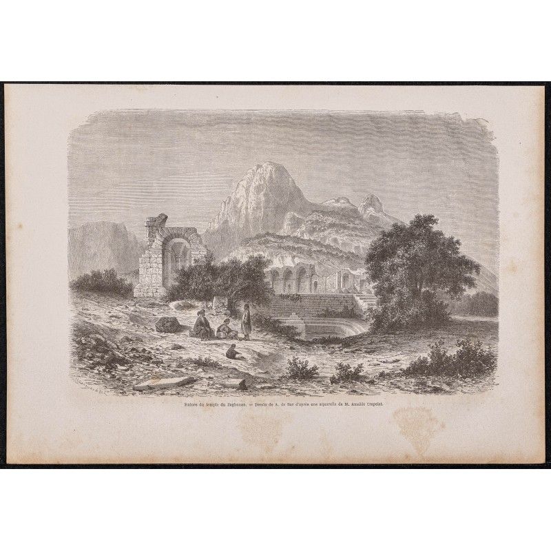 Gravure de 1865 - Temple des Eaux - 1