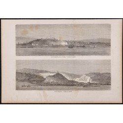 Gravure de 1865 - Belgrade et Nikopol - 1