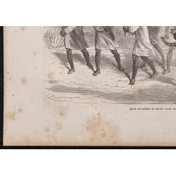 Gravure de 1865 - Après une attaque au Soudan - 4