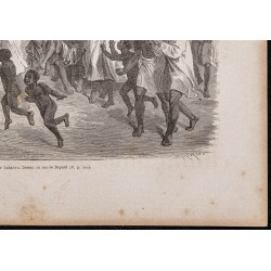 Gravure de 1865 - Après une attaque au Soudan - 5