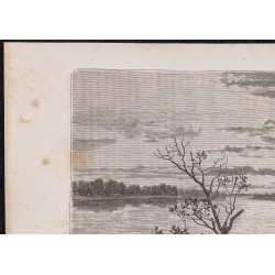 Gravure de 1865 - Fleuve Gach ou Mareb - 2
