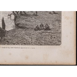 Gravure de 1865 - Fleuve Gach ou Mareb - 5