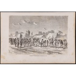 Gravure de 1865 - Procession de l'immaculée-conception - 1