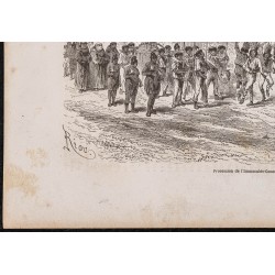 Gravure de 1865 - Procession de l'immaculée-conception - 4