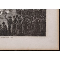 Gravure de 1865 - Aubade et baise-main - 5