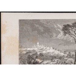 Gravure de 1865 - Oulan-Bator en Mongolie - 2