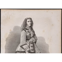 Gravure de 1865 - Portrait de Mme de Bourboulon - 2
