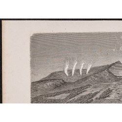 Gravure de 1865 - Pink and White Terraces - 2