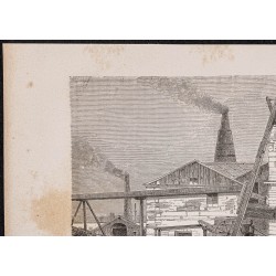 Gravure de 1865 - Wheal Friendship mine - 2