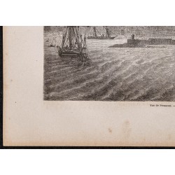 Gravure de 1865 - Vue de Penzance - 4