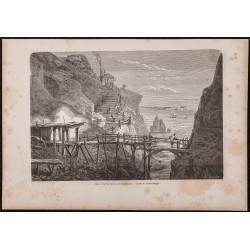 Gravure de 1865 - Mine de la providence - 1