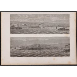Gravure de 1865 - Plymouth et Devanport - 1