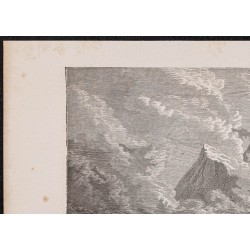 Gravure de 1865 - Glacier à aiguilles au Spitzberg - 2
