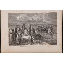 Gravure de 1865 - Retour de bandits turkomans - 1