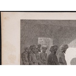 Gravure de 1865 - Arminius Vambéry et le Khan de Khiva - 2