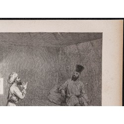 Gravure de 1865 - Arminius Vambéry et le Khan de Khiva - 3