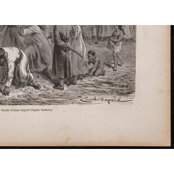 Gravure de 1865 - Lapidation et pendaison à Khiva (Ouzbékistan) - 5