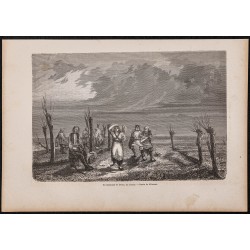 Gravure de 1865 - Un marchand de Kvas - 1
