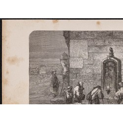 Gravure de 1865 - Russes prosternés devant Marie - 2