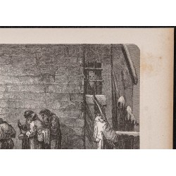 Gravure de 1865 - Russes prosternés devant Marie - 3