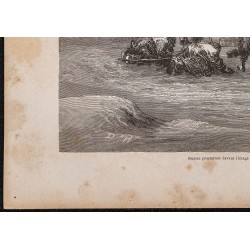 Gravure de 1865 - Russes prosternés devant Marie - 4