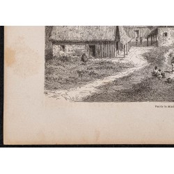 Gravure de 1865 -  Tierra Blanca au Pérou - 4