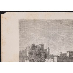 Gravure de 1865 - Palais impérial à Gondar - 2