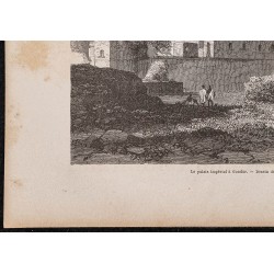 Gravure de 1865 - Palais impérial à Gondar - 4