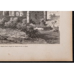 Gravure de 1865 - Palais impérial à Gondar - 5