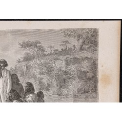 Gravure de 1865 - Radeau éthiopien : La tankoa - 3