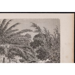 Gravure de 1865 - Village gabonais de Chinchoua - 3