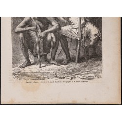 Gravure de 1865 - Guerriers bakalais - 3