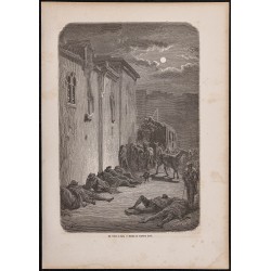 Gravure de 1865 - Un relais à Jaen - 1