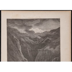 Gravure de 1865 - Alpujarras (Espagne) - 2