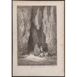 Gravure de 1865 - Grotte d'Antequera - 1