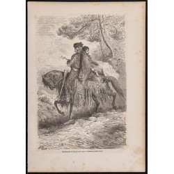 Gravure de 1865 - Contrebandier de Ronda - 1