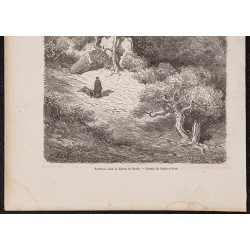 Gravure de 1865 - Barranco dans la Sierra de Ronda - 3