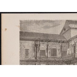 Gravure de 1865 - Palais de l'Ayuntamiento à Séville - 2