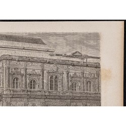 Gravure de 1865 - Palais de l'Ayuntamiento à Séville - 3