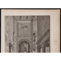 Gravure de 1865 - Puerta del perdon de Séville - 2